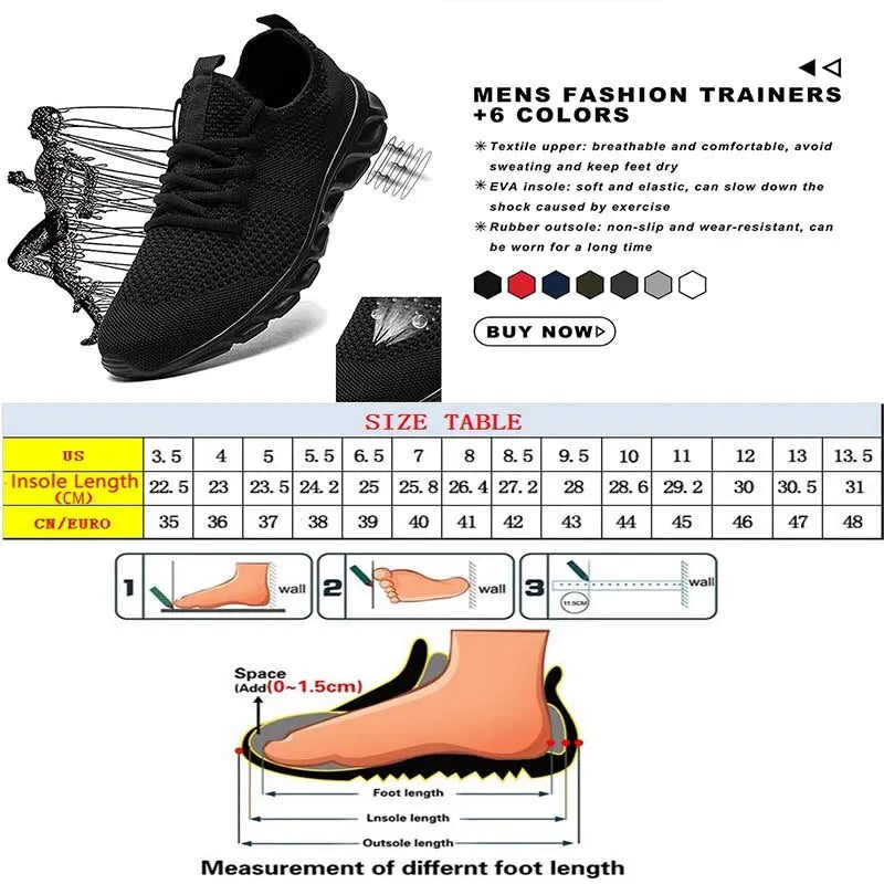 Men Casual Sport Shoes Light Sneakers White Outdoor Breathable Mesh Black Running Shoes Athletic Jogging Tennis Shoes