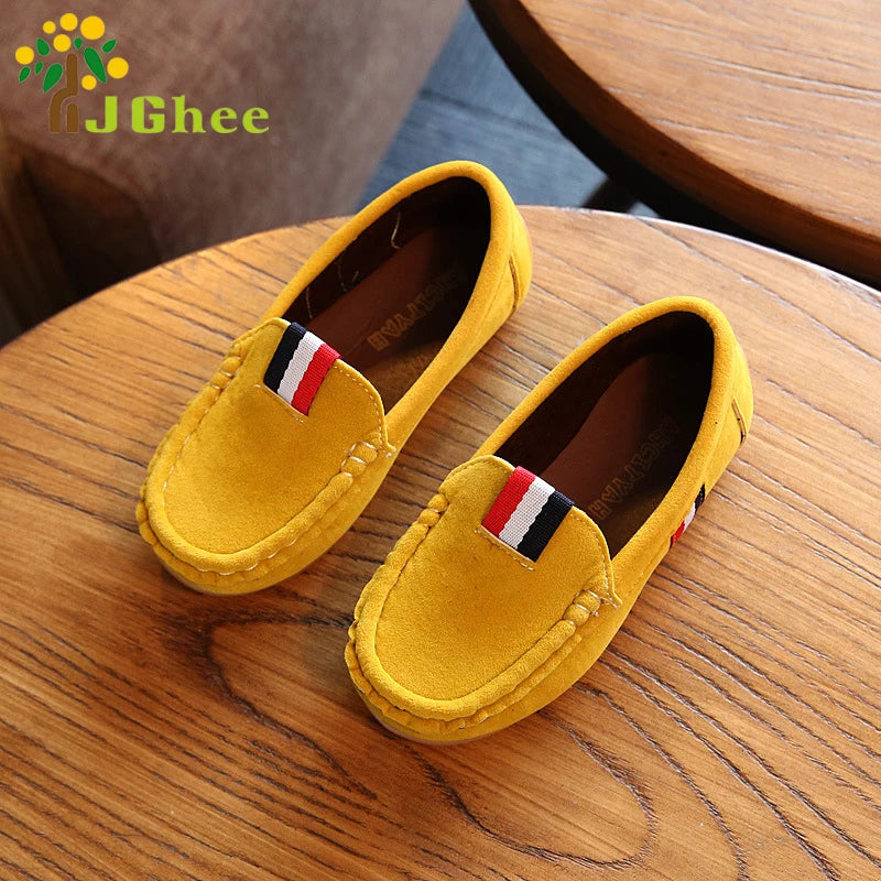 Fashion Boys Shoes Kids Children Soft Flats Sneakers Casual Shoes For Toddler Big Boy Classical Design British All-match Loafers