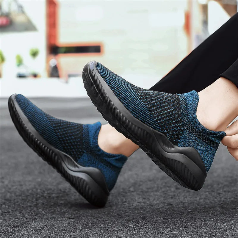 Summer Shoes For Man Breathable Fashion Men's Sneakers Outdoor Casual Loafers Walking Sock Shoe Tenis Masculin Zapatillas Hombre