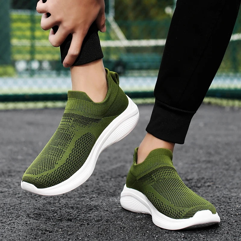 Summer Shoes For Man Breathable Fashion Men's Sneakers Outdoor Casual Loafers Walking Sock Shoe Tenis Masculin Zapatillas Hombre