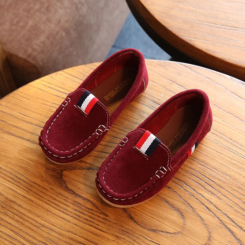 Fashion Boys Shoes Kids Children Soft Flats Sneakers Casual Shoes For Toddler Big Boy Classical Design British All-match Loafers