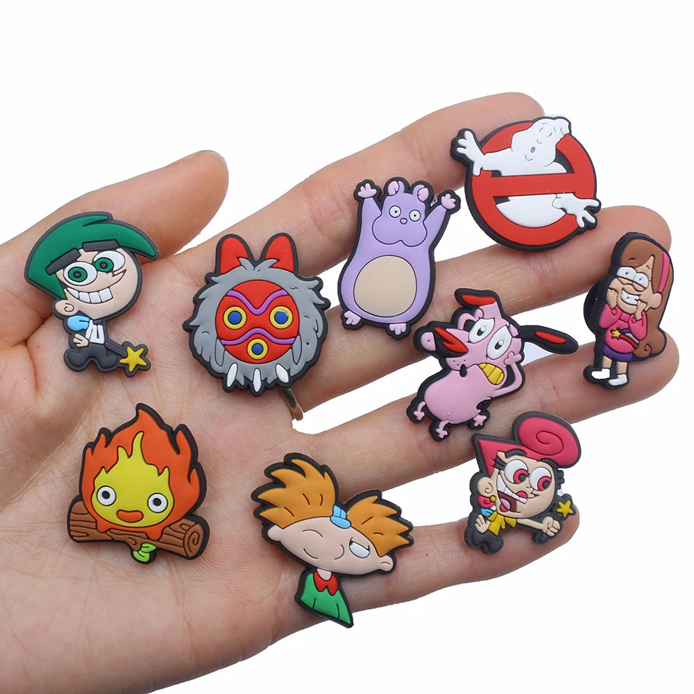 Hot Sale 1pc PVC Shoe Charms for Croc Shoe Classic Cartoon Women's Original Ornaments Sneakers Accessories Decorations Kids Gift