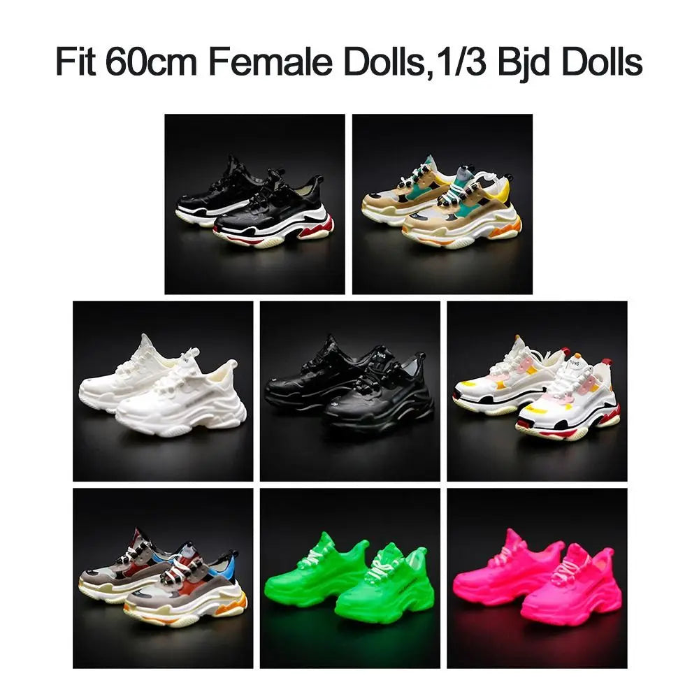 5*2*2cm Original 1/3 Doll Shoes Sneakers Super Model 60cm Figure Doll Sandals Doll Casual Wear Shoes Male/Female Doll Decors