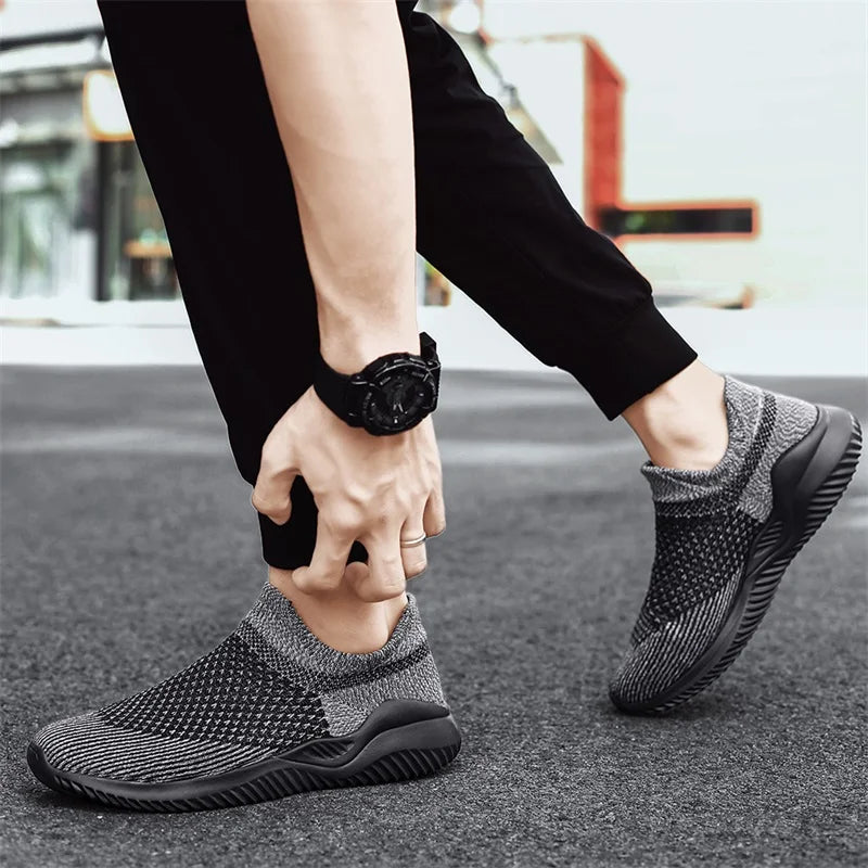 Summer Shoes For Man Breathable Fashion Men's Sneakers Outdoor Casual Loafers Walking Sock Shoe Tenis Masculin Zapatillas Hombre