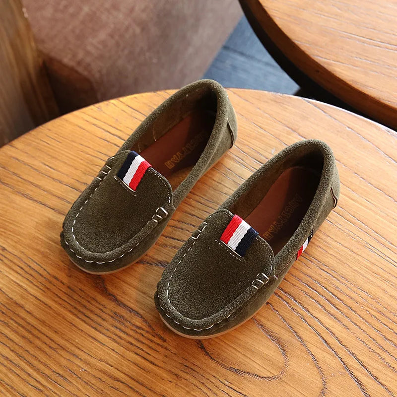 Fashion Boys Shoes Kids Children Soft Flats Sneakers Casual Shoes For Toddler Big Boy Classical Design British All-match Loafers